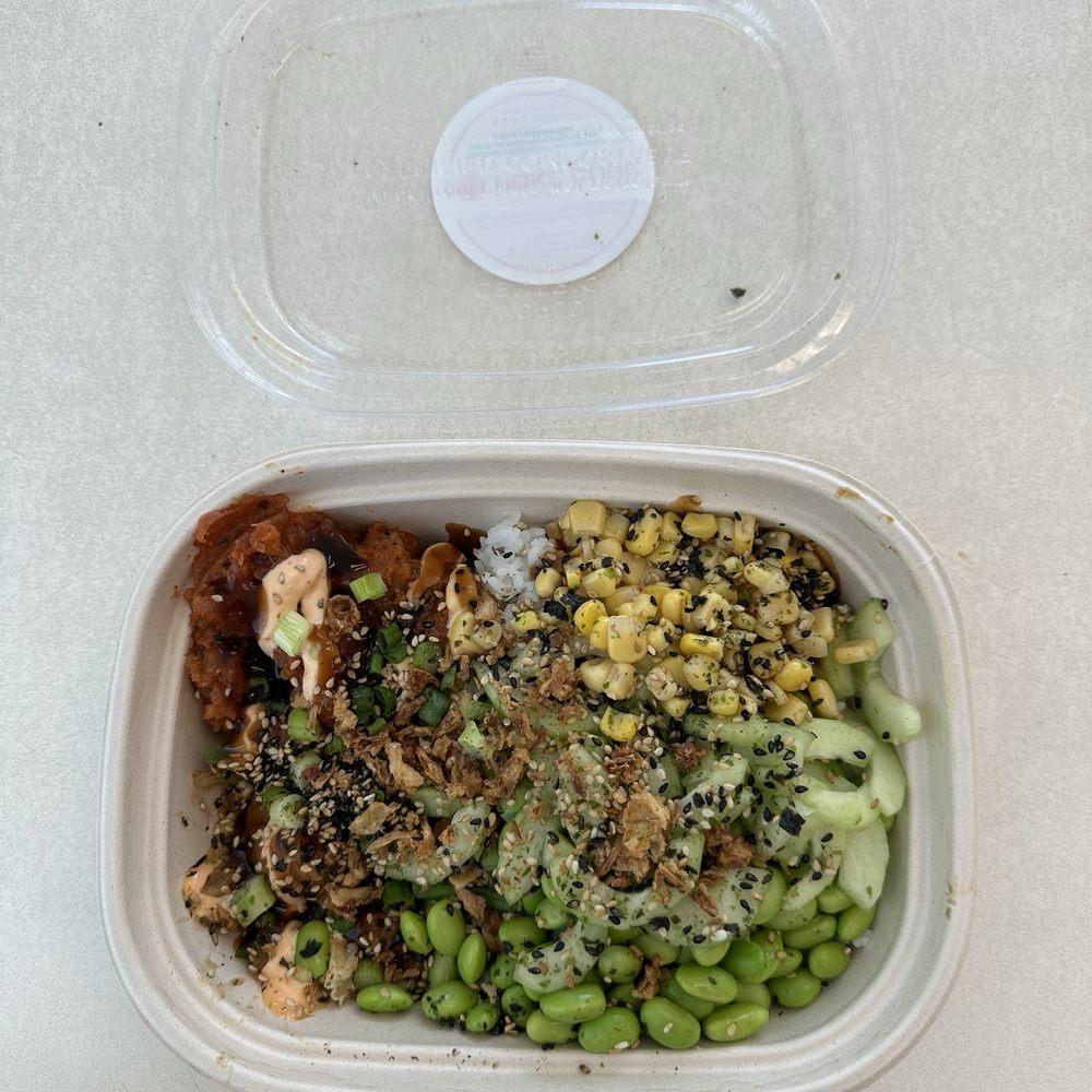 Poke Cube - 2 Scoops of Protein Bowl - Poke Near Me - Rancho Cordova, California