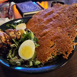 The Market at the Tap - Caesar Salad with HUGE parmesan cheese chip. Yummy!