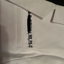 Shortstop Custom Screen Printing & Embroidery - First name clearly not visible under the collar.
