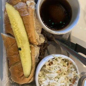 The Toasted Pickle - The phenomenon al French dip. The Cole slaw wasn't to my liking but I'm picky. - Sandwiches Near Me - Rockford, Michigan