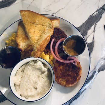 Breakfast At Barneys - Salmon Croquets with Grits - Breakfast & Brunch Near Me - Atlanta, Georgia