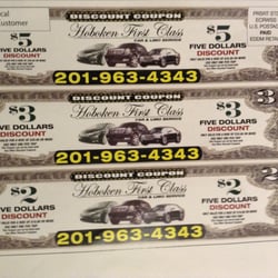 Hoboken First Class - Coupons available, upon your request !!!