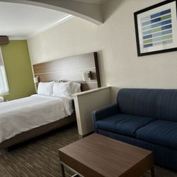 Holiday Inn Express & Suites Davis - University Area - Bed and sofa