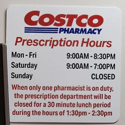 Costco Pharmacy - Seen while waiting in line for the first time (3/7/26)