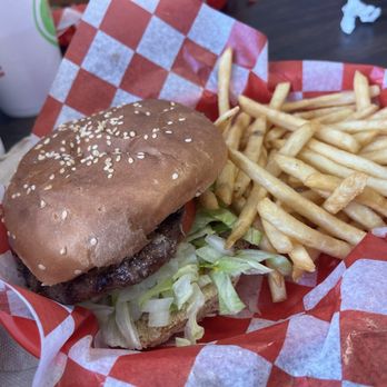 Moonlight Drive-In - Deluxe Cheeseburger and fries - Burgers Near Me - Titusville, Florida Moonlight Drive-In - Deluxe Cheeseburger and fries - Burgers Near Me - Titusville, Florida
