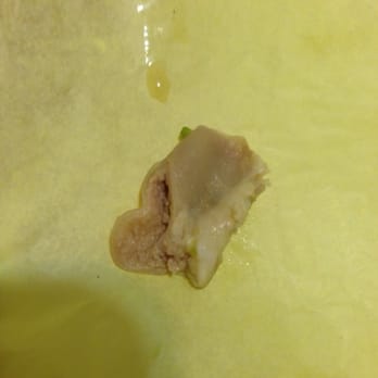 Rigoberto's - The big chunk of intestine (or something else that was very unpleasant to but into) I found in my burrito - Mexican Near Me - Albany, Oregon Rigoberto's - The big chunk of intestine (or something else that was very unpleasant to but into) I found in my burrito - Mexican Near Me - Albany, Oregon
