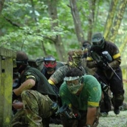 KC Crusaders Paintball - Trying to re-capture the bridge.