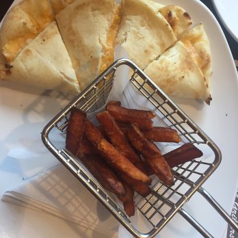 110 Grill - Flatbread quesadilla and sweet potato fries. - New American Near Me - Fall River, Massachusetts 110 Grill - Flatbread quesadilla and sweet potato fries. - New American Near Me - Fall River, Massachusetts