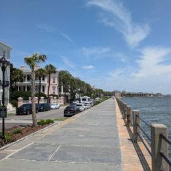 Gray Line of Charleston - A brief stop on the southeast tip of Charleston at the Battery.