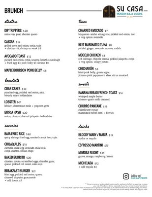 Menu photo 1 Su Casa Plymouth, MA Menu photo 1 Su Casa Plymouth, MA