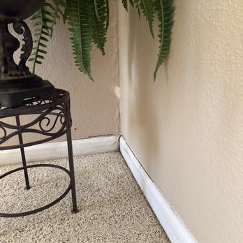 Rextoration - Before picture of the baseboard - Damage Restoration Near Me - Fresno , California