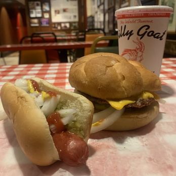 Billy Goat Tavern - Chicago - Hot Dog. Cheeseburger. And a coke. - Burgers Near Me - Chicago, Illinois