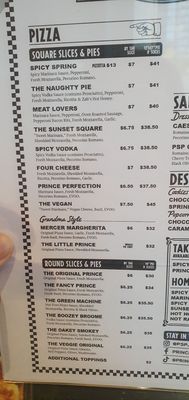 Menu photo 3 Prince Street Pizza Toronto, ON