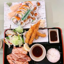 2 Item Combination Dinner; Amaebi Shrimp Nigiri; Kamikaze Roll; Kitaro roll