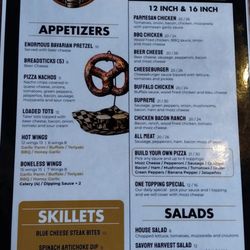 The Alley Tap - Menu