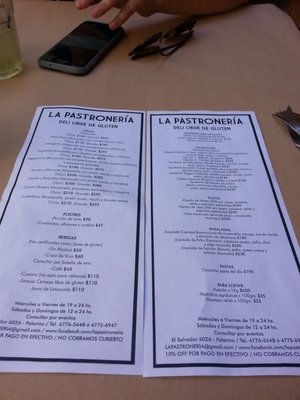 Menu photo 1 La Pastronería Buenos Aires, C