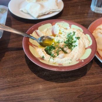 Paramount Fine Foods - Hummus. So good! Comes with 2 freshly made large pita bread. - Barbeque Near Me - Niagara Falls, Ontario Paramount Fine Foods - Hummus. So good! Comes with 2 freshly made large pita bread. - Barbeque Near Me - Niagara Falls, Ontario