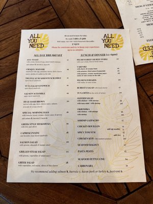 Menu photo 3 All You Need Sunny Isles Beach, FL Menu photo 3 All You Need Sunny Isles Beach, FL