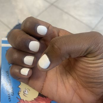 Expo Nail Spa - White gel manicure, no extensions. - Nail Salons Near Me - Lilburn, Georgia Expo Nail Spa - White gel manicure, no extensions. - Nail Salons Near Me - Lilburn, Georgia