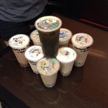 Panda Wok - A bunch of boba my friends and I ordered. Every single one delicious! - Chinese Near Me - Fontana, California