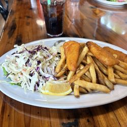 Blue Pine Grill - Halibut fish and chips