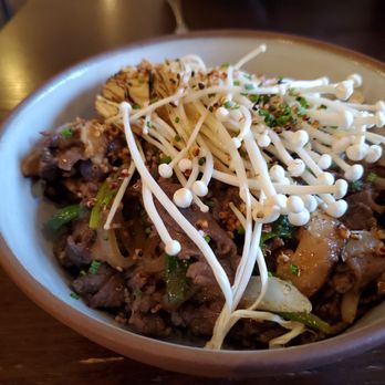 Paju - Truffle Bulgolgi Sweet rich dish brought together with the texture of the mushroom. - Korean Near Me - Seattle, Washington