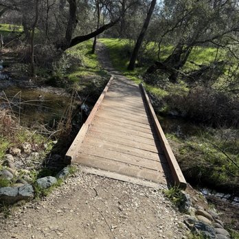 Hinkle Creek Nature Area - One of two wooden bridges - Hiking Near Me - Folsom, California