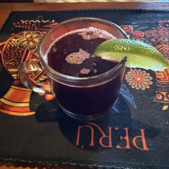 Inca's Peruvian Cuisine - Chicha morada - Latin American Near Me - Tucson, Arizona