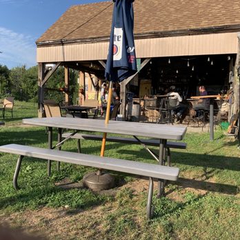 Tavern 27 - Bar and seven or so picnic tables, with umbrellas! - Tapas/Small Plates Near Me - Laconia, New Hampshire