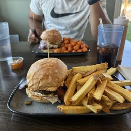 Pole Pedal Paddle with French Fries, Lava Butte with Sweet Potato Tots!