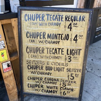 La Chuperia - Drink menu - Sports Bars Near Me - Los Angeles, California La Chuperia - Drink menu - Sports Bars Near Me - Los Angeles, California