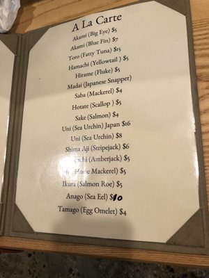 Menu photo 7 Sushi Uesugi Brooklyn, NY Menu photo 7 Sushi Uesugi Brooklyn, NY
