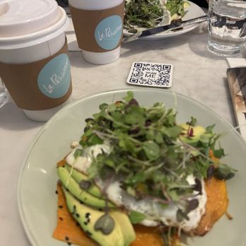 La Parisienne - Cafe Latte(Oatmilk), Avocado Toast, Salmon Brioche - Cafes Near Me - New York, New York La Parisienne - Cafe Latte(Oatmilk), Avocado Toast, Salmon Brioche - Cafes Near Me - New York, New York