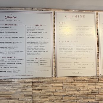 Cheminé - Full menu (September 2026) - Coffee & Tea Near Me - San Francisco, California