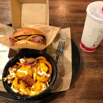 Arby's - Beef brisket sandwich and loaded curly fries. - Fast Food Near Me - Staunton, Virginia