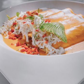 Hacienda la Laborcilla - Enchilada con salsa chipotle - French Near Me - Querétaro, QUE Hacienda la Laborcilla - Enchilada con salsa chipotle - French Near Me - Querétaro, QUE