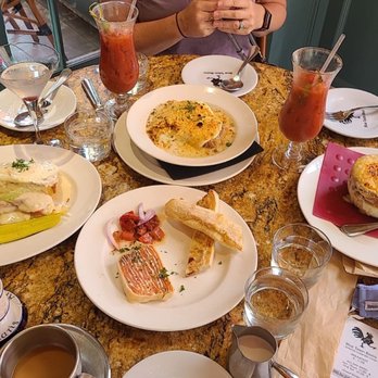 Blue Talon Bistro - Croque Madame, Poutine, French Onion Soup, & Salmon Terrine.... plus Bloody Mary's - French Near Me - Williamsburg, Virginia