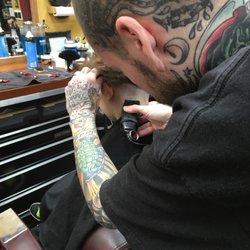 Two Kings Barber Shop - My daughter getting her first undercut!