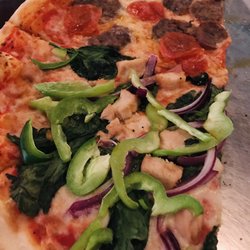 Salerno Cucina Italiana - Pizza with toppings on each half ;)