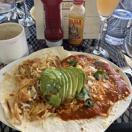 Huevos Rancheros & Grapefruit Mimosa Huevos Rancheros & Grapefruit Mimosa