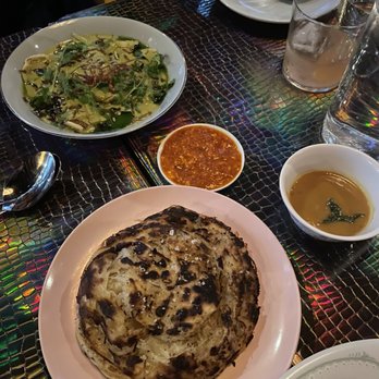 Oma's Hideaway - Roti Canai and sweet potato dumplings - Asian Fusion Near Me - Portland, Oregon Oma's Hideaway - Roti Canai and sweet potato dumplings - Asian Fusion Near Me - Portland, Oregon