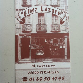 Chez Lazare - Biz card frontie-front - French Near Me - Versailles, 78