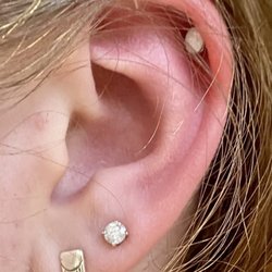 New Addiction Tattoo - Helix Cartilage Piercing