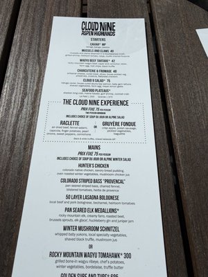 Cloud Nine Alpine Bistro Aspen Highlands by null