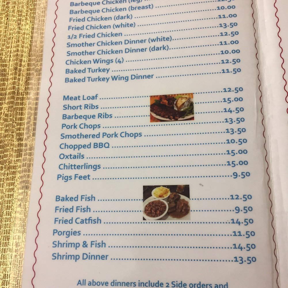 Mitchell's Soul Food - Menu March 2019 - Southern Near Me - Brooklyn, New York