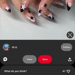 Ivy Nails - Reference pic I showed the nail tech.