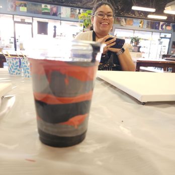 Kiln It - Paint layered before pour - Arts & Crafts Near Me - Albuquerque, New Mexico