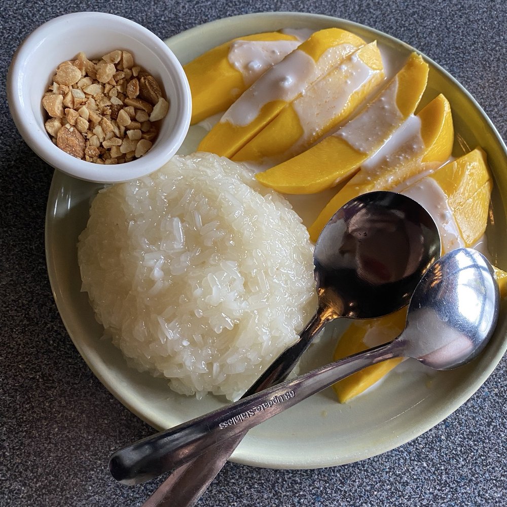 Mint & Maki - Sweet Sticky Rice with Mango - Sushi Bars Near Me - Cranston, Rhode Island Mint & Maki - Sweet Sticky Rice with Mango - Sushi Bars Near Me - Cranston, Rhode Island
