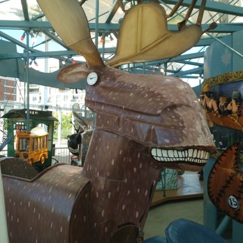Pride Of Canada Carousel - Look closely, his ears are shovels and his horns are hand tools. - Carousels Near Me - Markham, Ontario