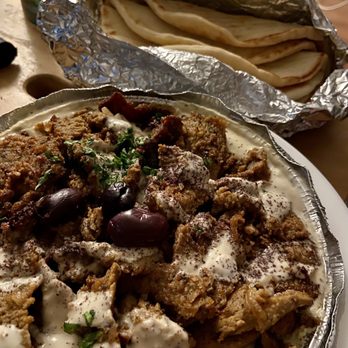 Fork Mediterranean Grill - Hummus plate with lamb and beef - Mediterranean Near Me - Mountlake Terrace, Washington